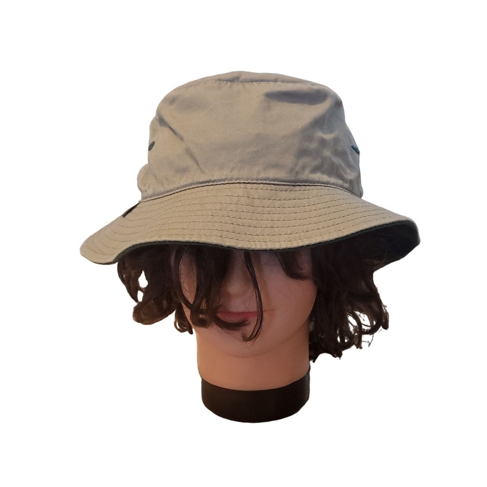 LittleFly Mosquito Net Bucket Hat Womens Medium Khaki Fishing Bug Shield Sun Cap